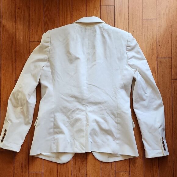J Crew Elegant White Structured Blazer - Women's Size 2 - Picture 5 of 5